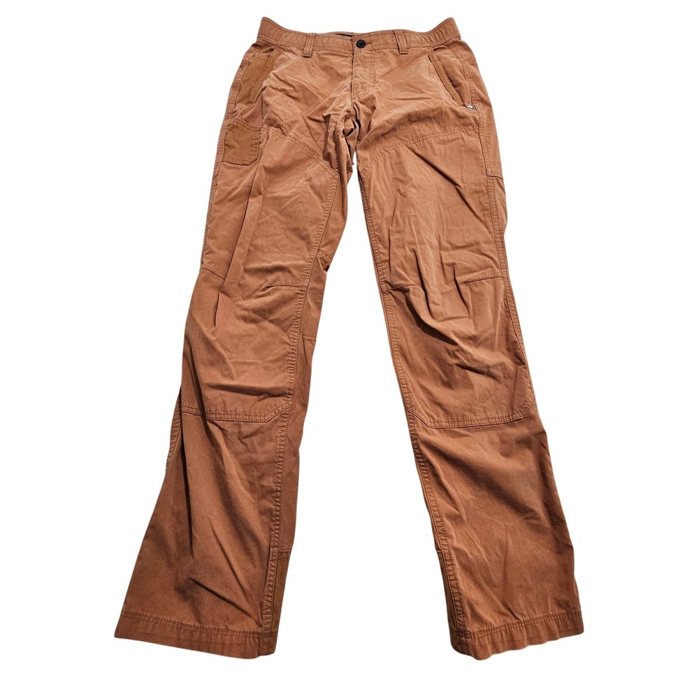 Eddie Bauer First Ascent Pants Mens 32x34 Brown Guide Pro Workwear 0695